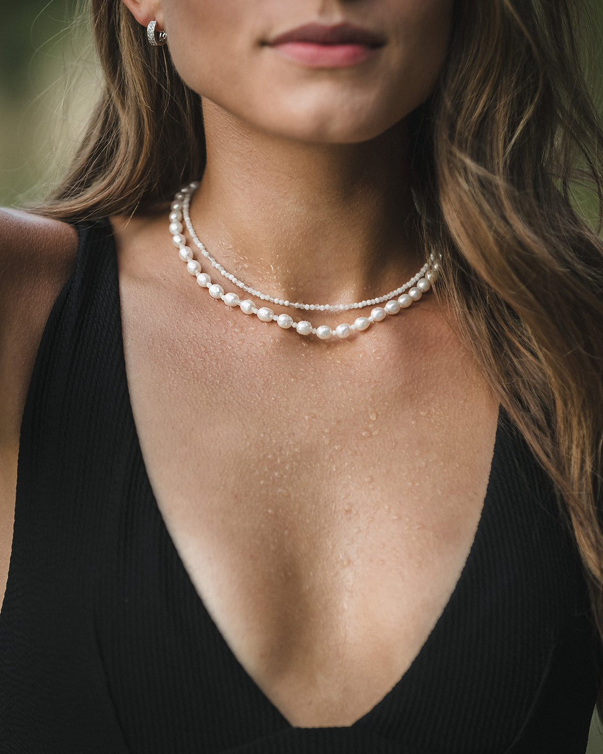 Damen Choker aus Mondstein