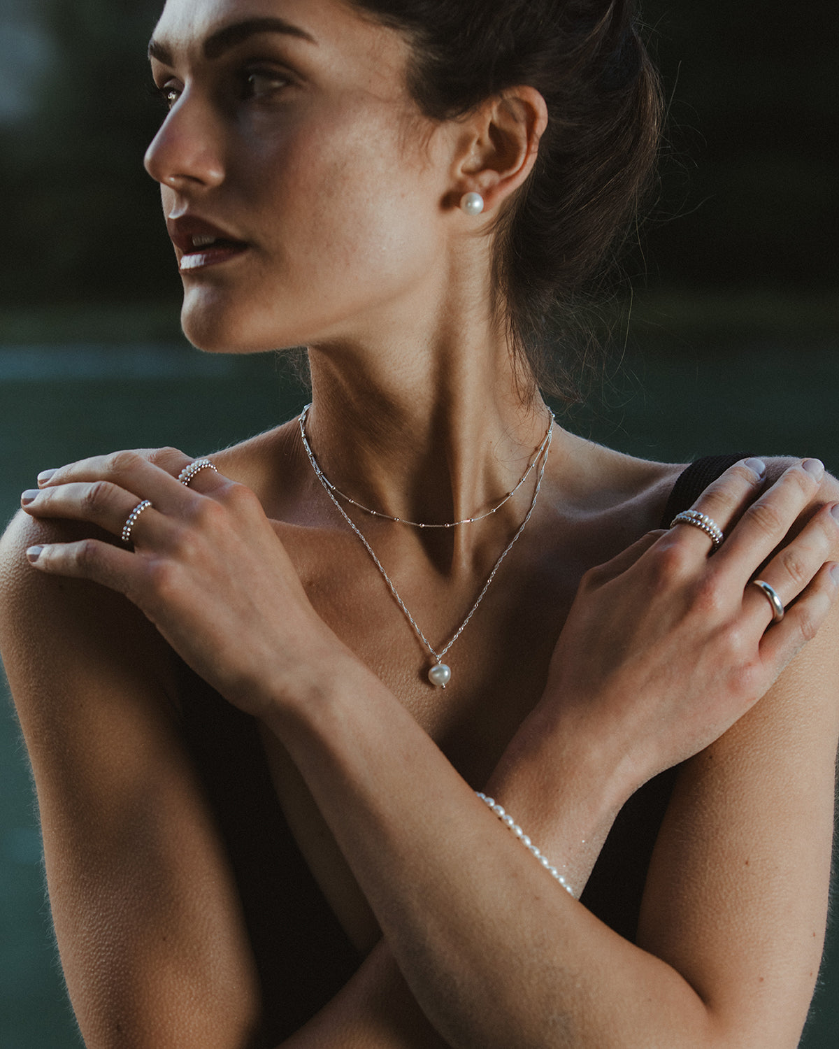 Damen Silber Choker