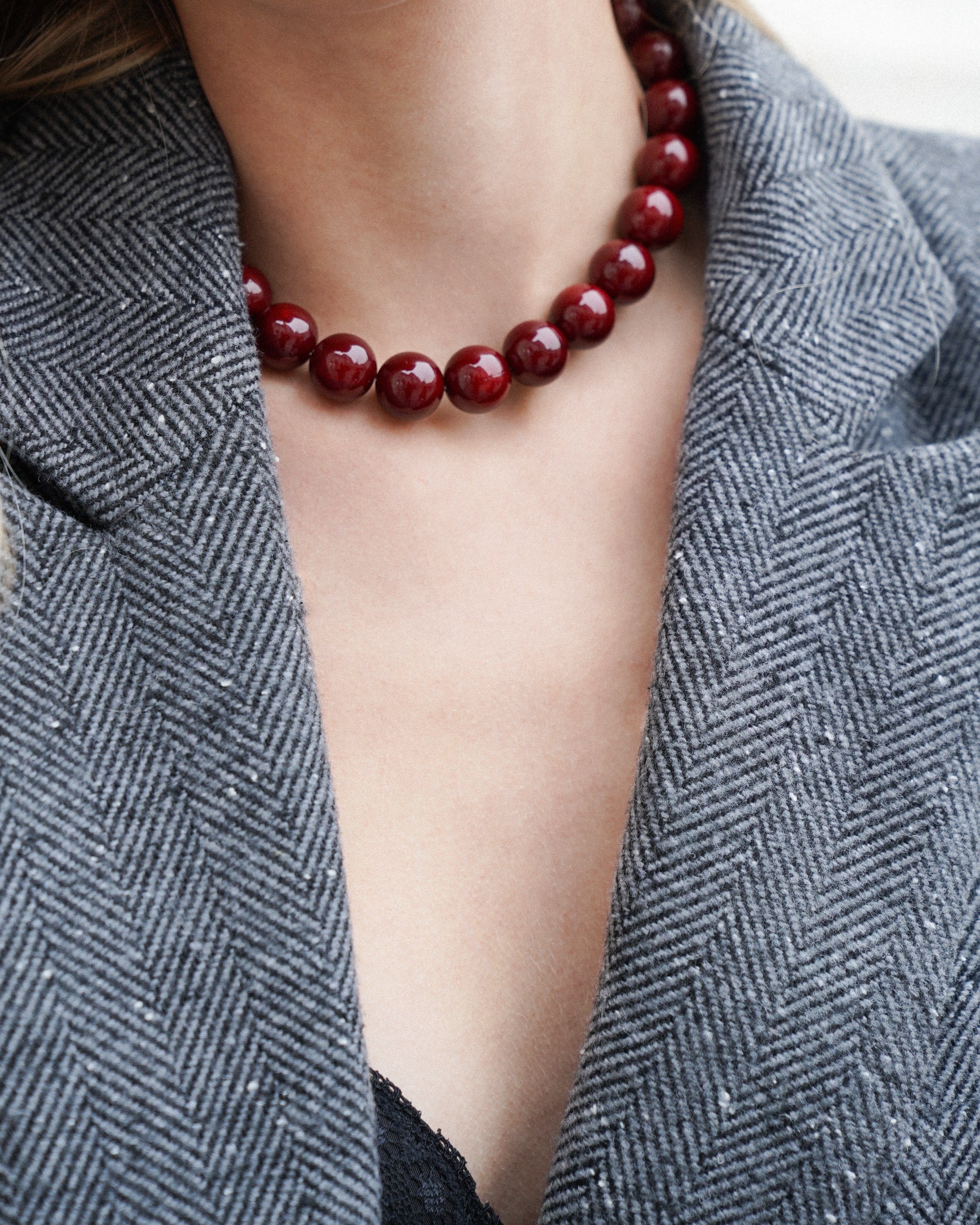 Ruby Red Perlenkette