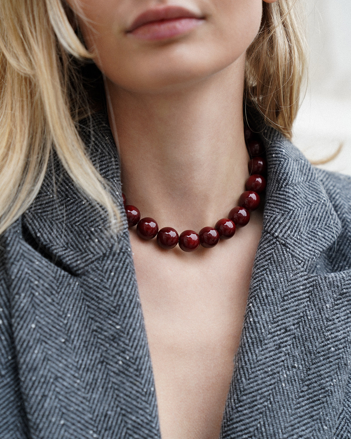 Ruby Red Perlenkette
