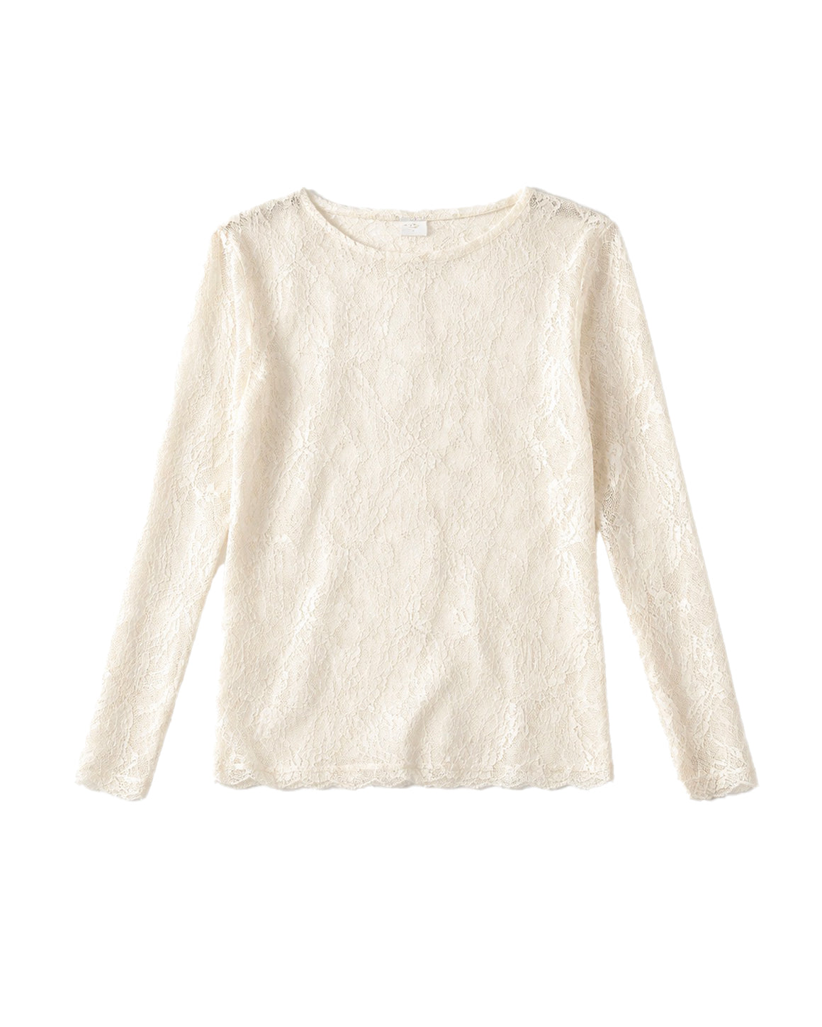 langarm Spitzenshirt 